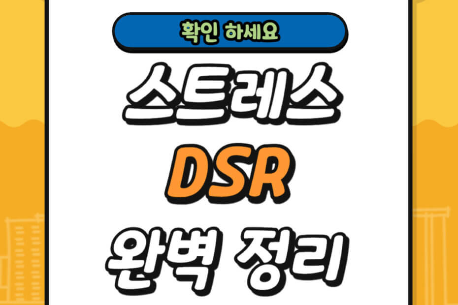 스트레스 DSR 완벽정리