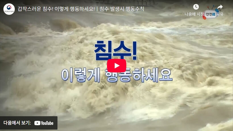 침수 행동요령