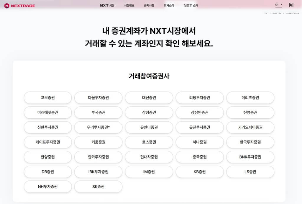 주식 애프터마켓 거래 가능 증권사 확인